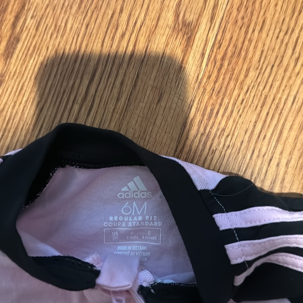 Infant Adidas Footed Onesie - Picture 2 of 2